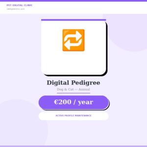 Digital Pedigree Dog & Cat — Annual Renewal
