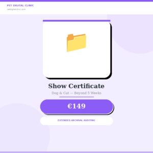 Digital Pedigree Dog & Cat - Show/Race Certificate · Beyond 5Week