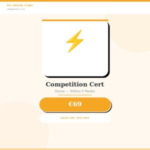 Digital Pedigree Horse New Competition Certificate Within 5Weeks